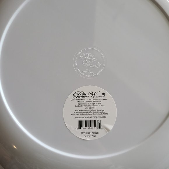 PIONEER WOMAN Cherry Blossom Serve Bowl - Picture 6 of 6